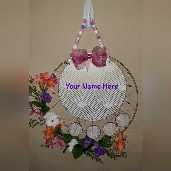 Custom Made Birth Announcement Door Hanger - Picture 1 of 1